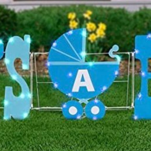NWT Light Up It's a Boy Sign Great for Baby Showers and Announcements - Picture 3 of 8